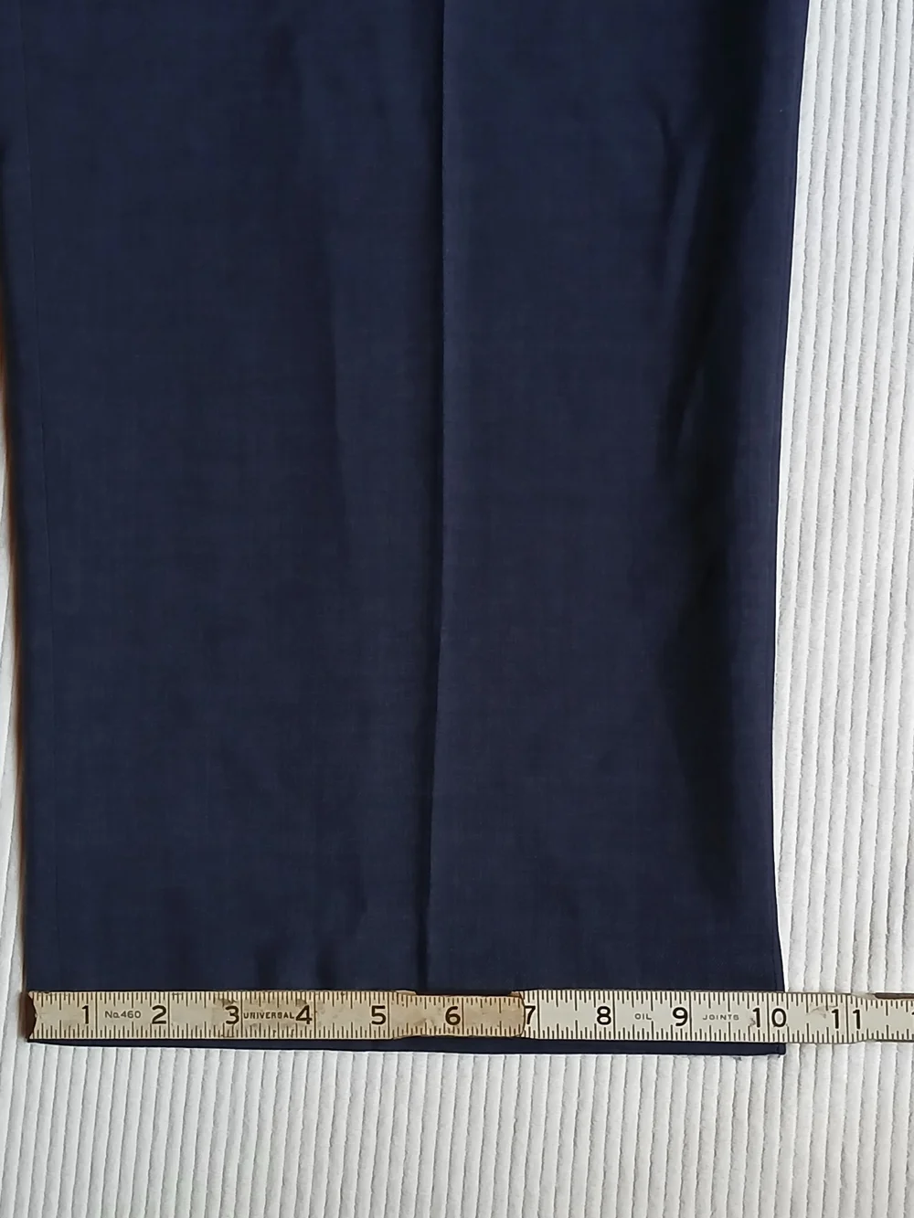 Croft And Barrow Mens Classic Fit No Iron Blue Dress Pants 42x29 Flat Front NWOT